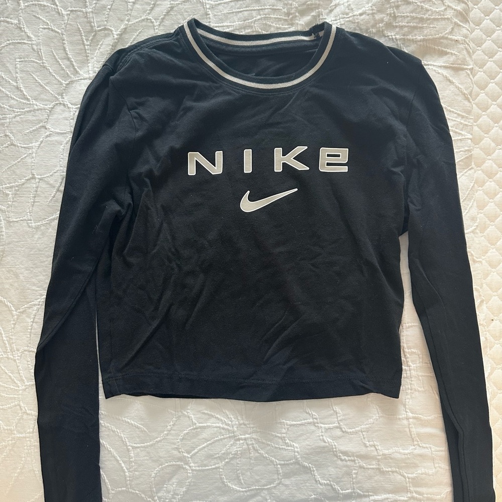 Nike Women's Black Long Sleeve Top
